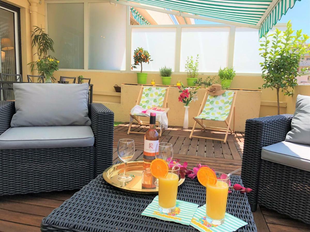 קאן Appartement Cosy Calme Central-Terrasse Proche Palais מראה חיצוני תמונה